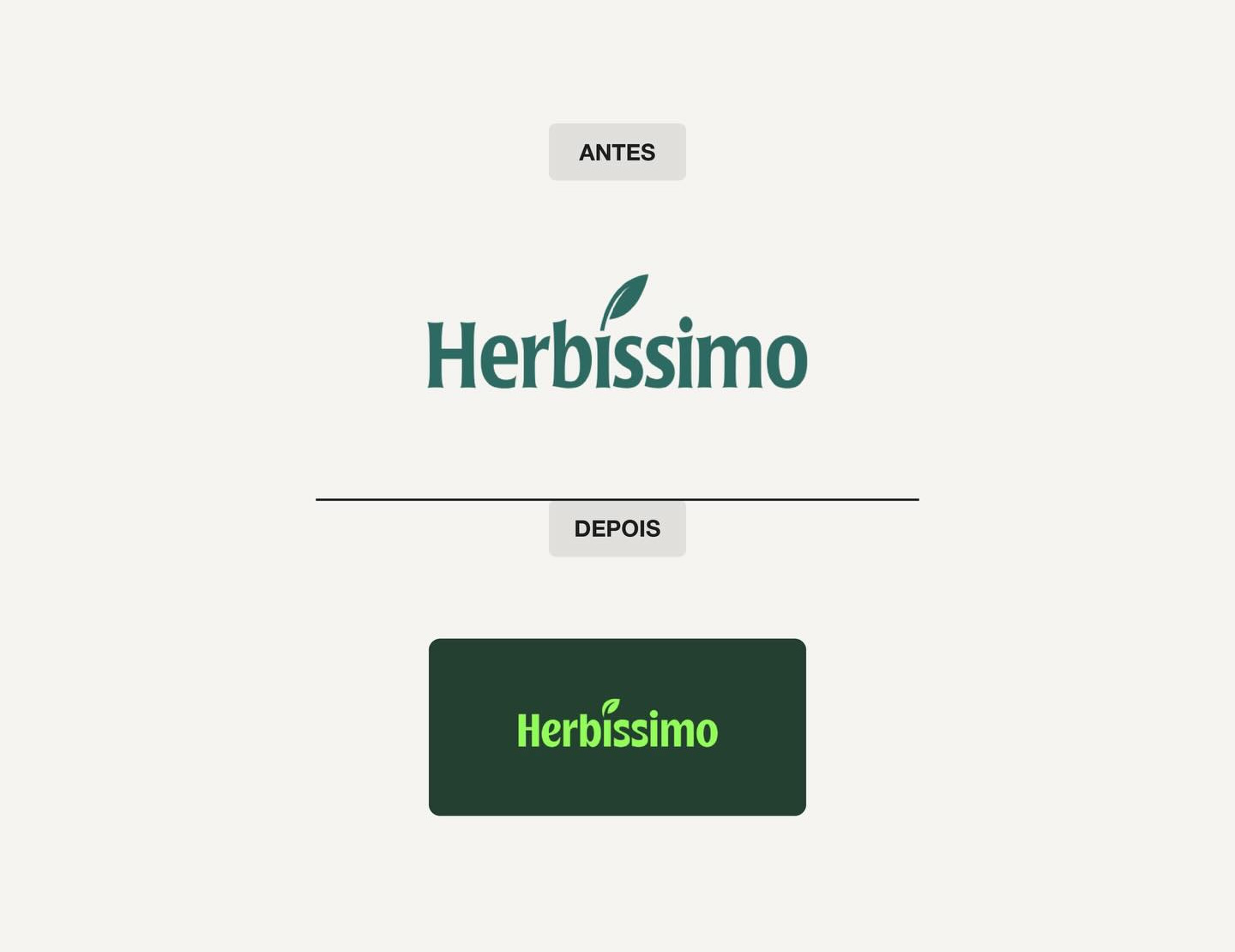 Redesign e Rebranding da marca Herbíssimo